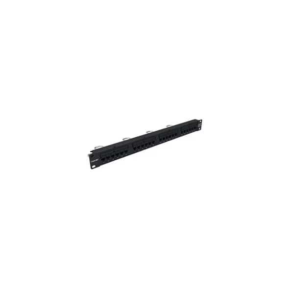 24-PORT PATCH PANEL CAT6 IP5,110-MOD BLACK, 1U, UNIVERSAL 760180042