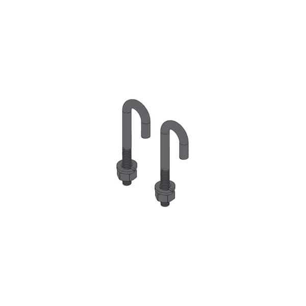 ONE PAIR 5/16 J-BOLT W/NU
