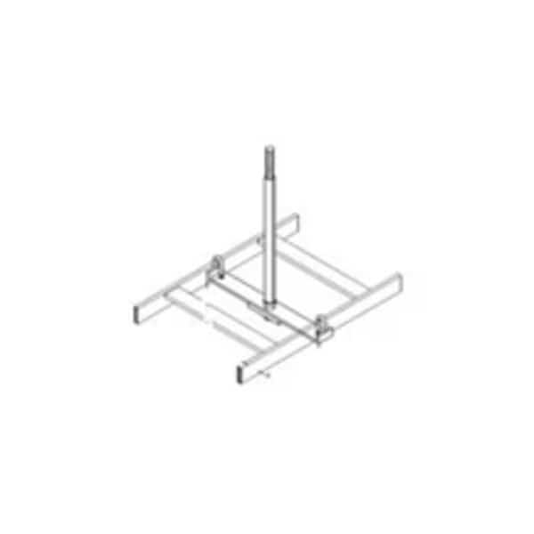 CABLE RUNWAY CENTER SUPPORT, KIT FOR 12"W RUNWAY, STEEL, BLACK