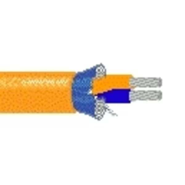 Multi-Conductor Cable, 18 AWG, 2 C, Light Blue, PVC, Stranded, 300V AC, Outdoor, 1000 ft