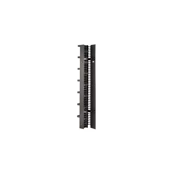 CCS VERTICAL CABLE MANAGER, DBL-SIDED 84"HX10"WX14.61"D, BLACK