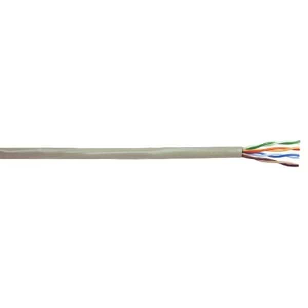 23-4P UTP-CMP SOL BC CAT6, FEP/FRPVC DATAGAIN, YELLOW BOXES, 1000FT