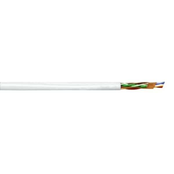 23-4P UTP-CMP SOL BC CAT6, FEP/FRPVC DATAGAIN, WHITE BOXES, 1000FT