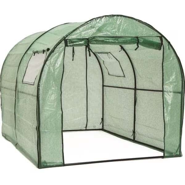 POLYTUNNEL WITH COVER& WINDOWS