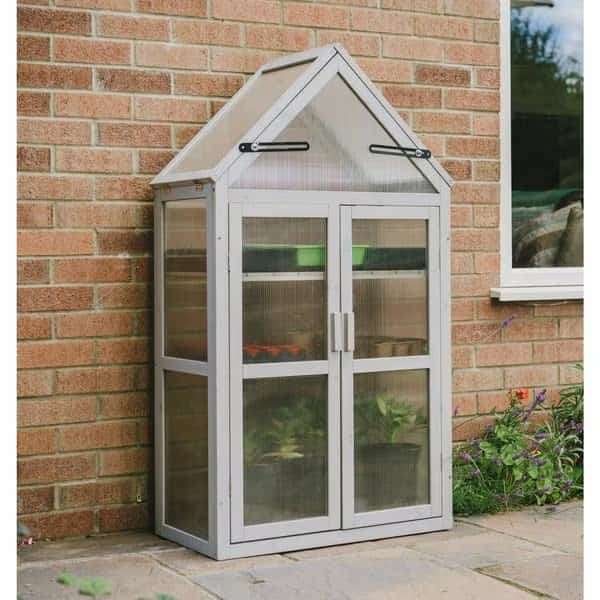 WOODEN GROWHOUSE DOVE GREY