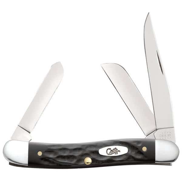 Knife, Rough Black Syn Med Stockman, Case Cutlery, Mfr#: 18222