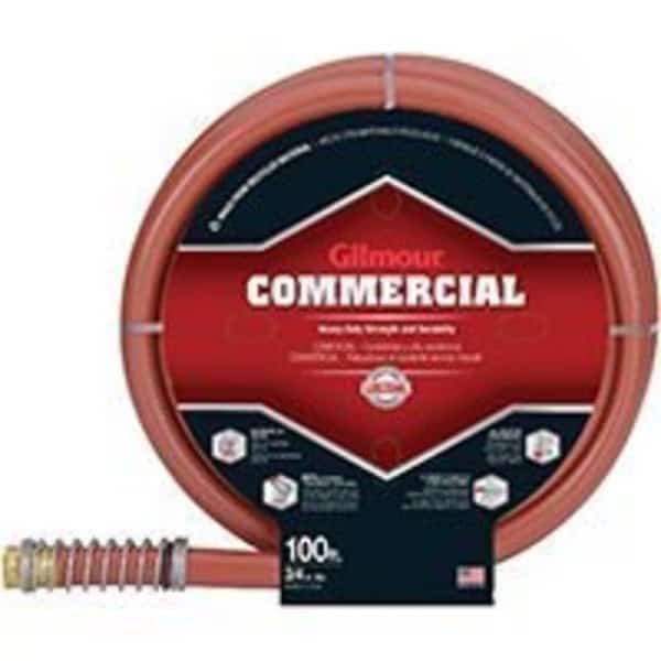 Gilmour 25-34100 Garden Hose, 100 ft L, Rubber/Vinyl