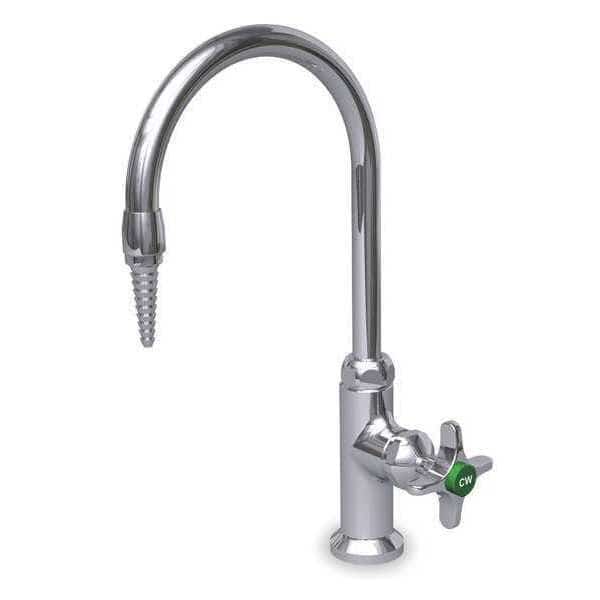 Manual Laboratory Faucet, Single Hole Mount, 1 Hole, Chrome