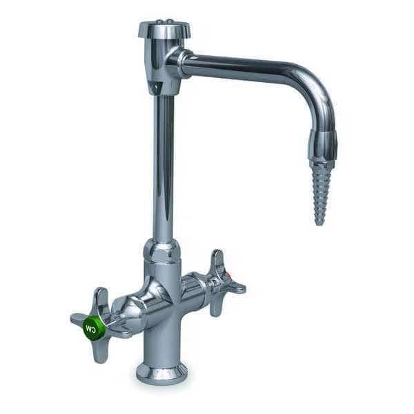 Manual Laboratory Faucet, Single Hole Mount, 1 Hole, Chrome