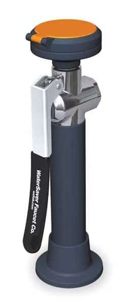 Plumbed Eyewash, Deck Mount, Plumbed, 10 1/2 in H.