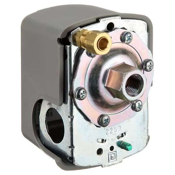 Pressure Switch, (1) Port, 1/4 in FNPS, DPST, 60 to 200 psi, Standard Action