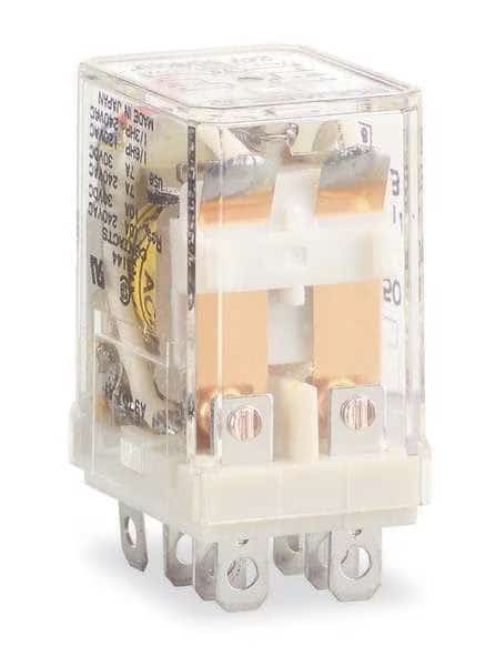 General Purpose Relay, 24V DC Coil Volts, Square, 8 Pin, DPDT, Schneider Electric, Mfr#: 8501RSD42V53