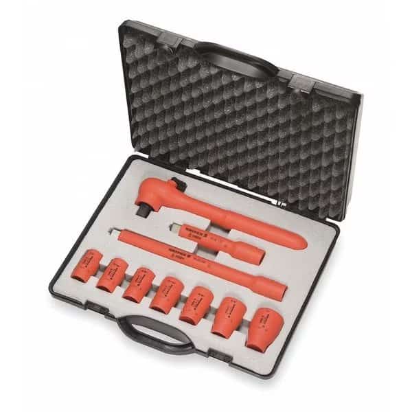 Insulated Socket Wrench Set, 10 pc.