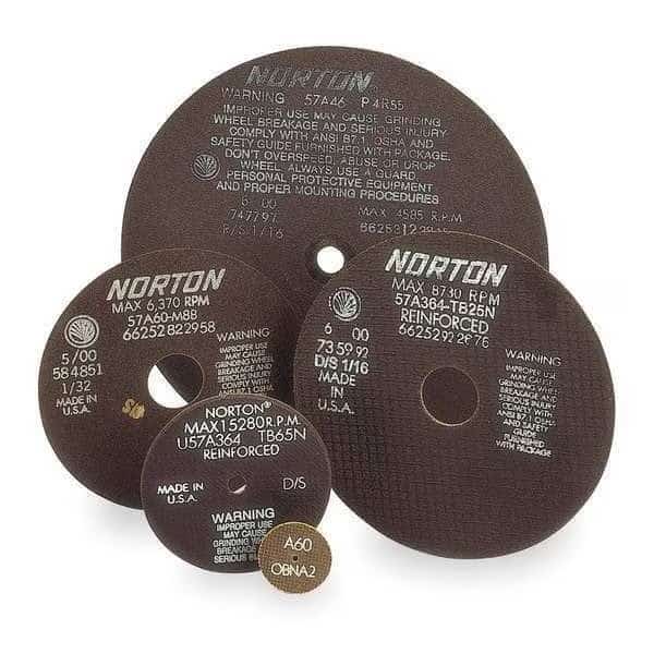 CutOff Wheel,57A46-M8BW,10"x.060"x5/8", Mfr#: 66253122818, NORTON