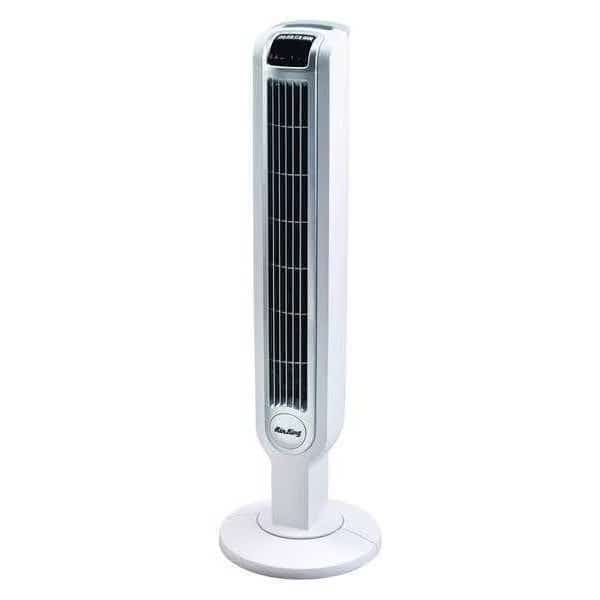 3-1/2" Blade Dia Tower Fan, Oscillating, 3 Speeds, 120VAC, Remote Control