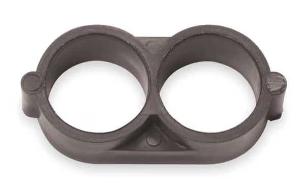 End Closure, 1/2 In. Tubing, Brn, Plstc, PK2
