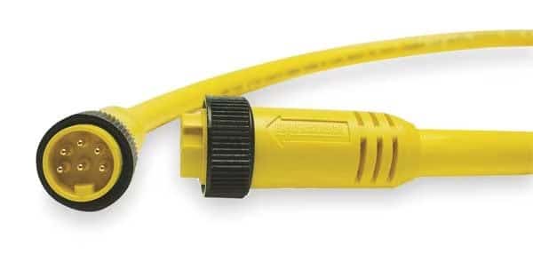 Cordset, 8 Pin, Receptacle, Female