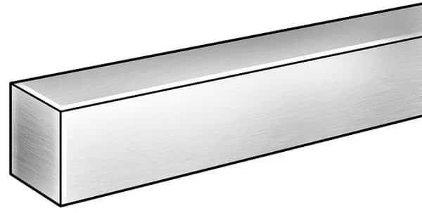 Blank Stock, Sq, 316SS, 1/4x1/4 In x 6 ft L