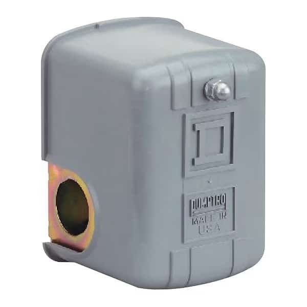 Pressure Switch, (1) Port, 1/4 in FNPS, DPST, 40 to 150 psi, Standard Action, SQUARE D, Mfr# 9013FHG12J55