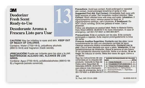 Secondary Label, Black, Blue/White, PK12