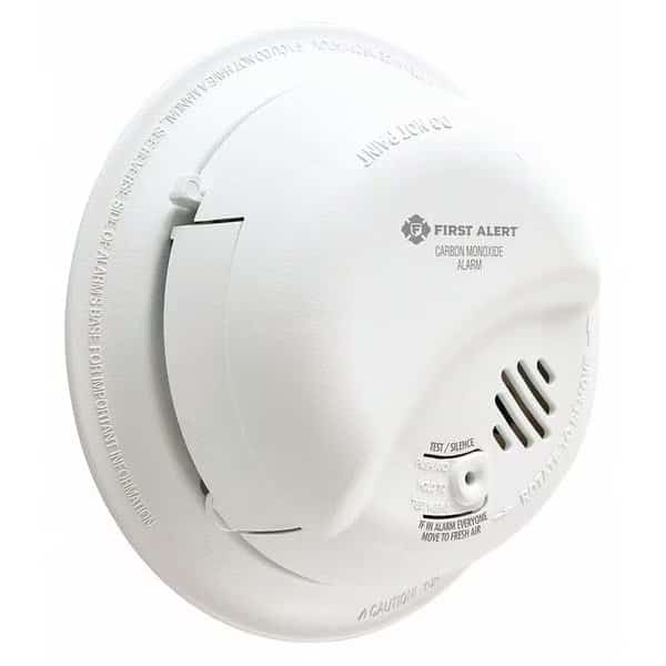 Carbon Monoxide Alarm, Electrochemical Sensor, 85 dB @ 10 ft Audible Alert, 120V AC, 9V, Brk, Mfr#: CO5120BN