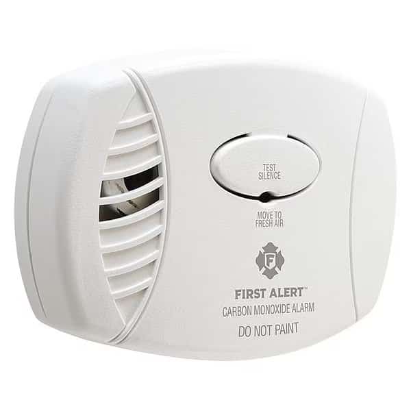 Carbon Monoxide Alarm, 85 dB at 10 ft, 9 Volt Replaceable Battery, Electrochemical