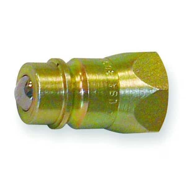 Hydraulic Quick Connect Hose Coupling, Steel Body, Sleeve Lock, 1/2"-14 Thread Size, S20 Series