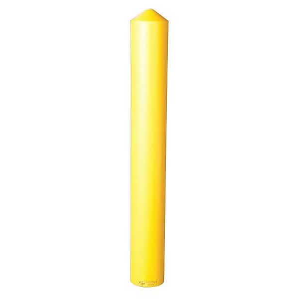 Post Sleeve, 6 In Dia., 56 In H, Yellow