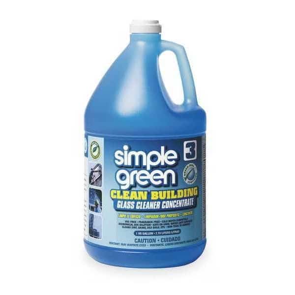 Liquid Glass Cleaner, 1 gal., Blue, Unscented, Jug, 2 PK