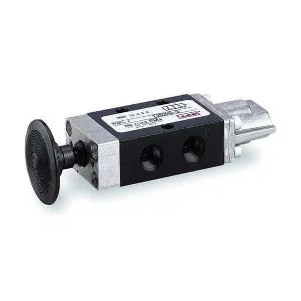 Manual Air Control Valve, 3-Way, 1/4in NPT