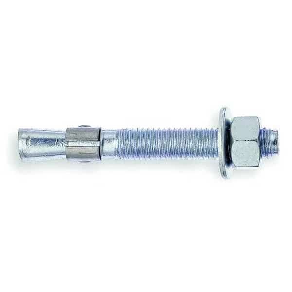 Trubolt Wedge Anchor, 3/4" Dia., 10" L, Carbon Steel Zinc Plated, 10 PK