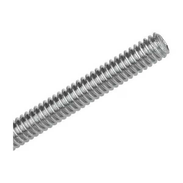 Fully Threaded Rod, 3/8"-16, 10 ft, Steel, Gold Galvanized Finish
