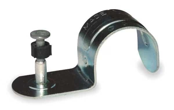 Conduit Strap w/Plated Pin, 1/2 In., PK100, Ramset, Mfr#: 12HSMP034