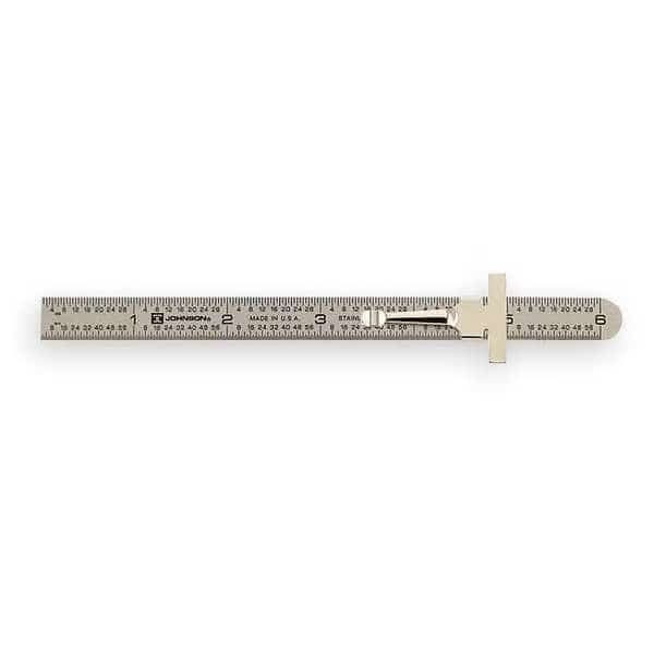 Rule, Pocket Clip, Metric, 6 In