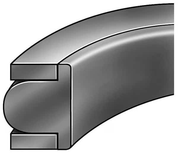 Piston Seal, 3 3/8IDx3 3/4OD, 3/16Wx3/16H