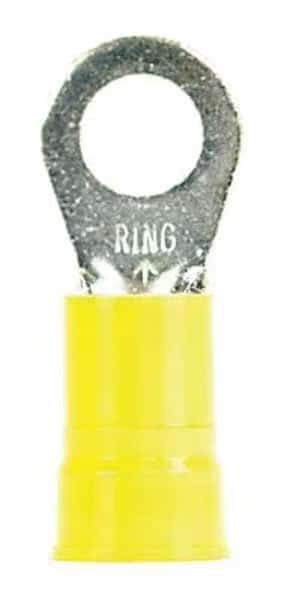 6 AWG Nylon Ring Terminal 1/4" Stud PK200, 3M, Mfr#: MN6-14R/SK
