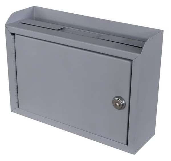 Suggestion Box, Steel, Gray, 3 in. D, EnjoyTool Select, Mfr#: 2KEK1