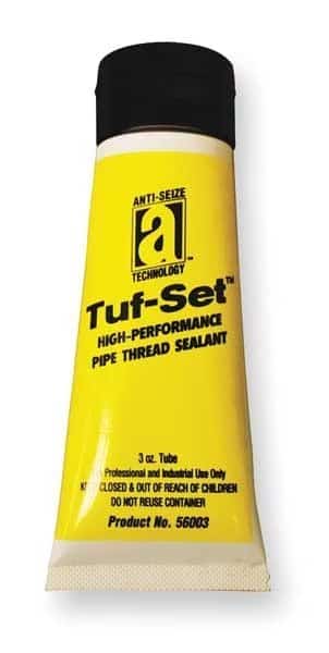 Pipe Thread Sealant 3 fl oz, Tube, Tuf-Set, Blue, Paste