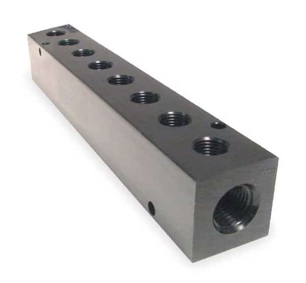 Manifold, Metal, NPT, 8-3/4 In. L