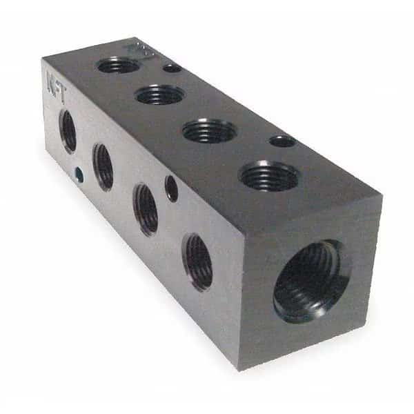 Manifold, 90, Metal, NPT, 1/2 In.