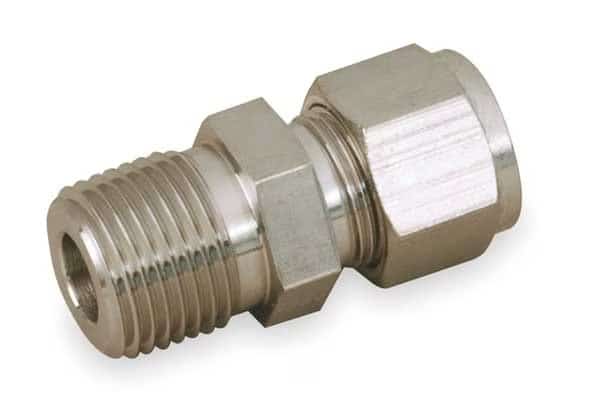 3/4" A-LOK x MNPT 316 SS Male Connector, PARKER, Mfr# 12MSC12N-316