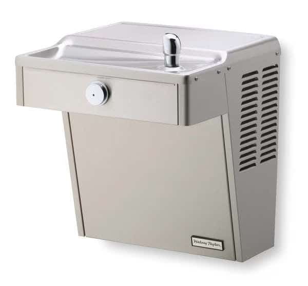 On-Wall Single Drinking Fountain, 1 Level, 18 5/8 in D, 19 9/16 in H, 18 1/4 in W