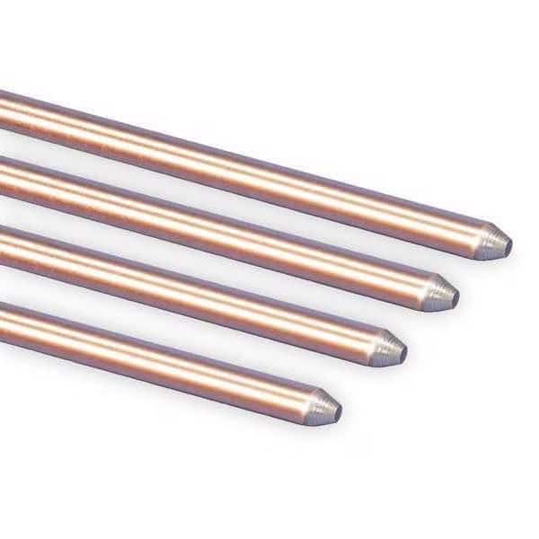 Pointed End Ground Rod,Steel,Over L 8ft, Mfr#: 611380, NVENT ERICO
