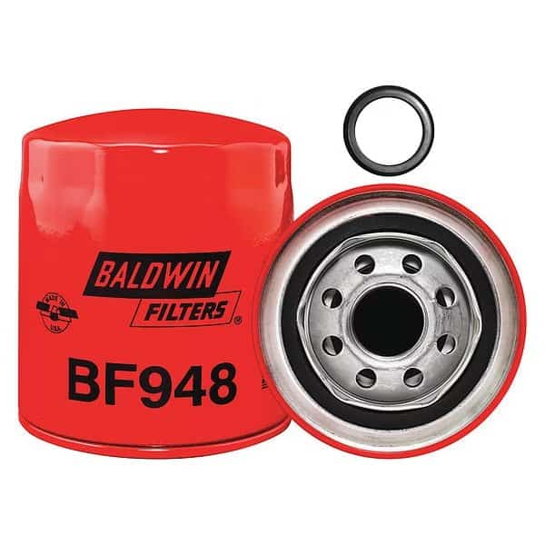 Fuel Filter, 4-3/8 x 3-25/32 x 4-3/8 In, BALDWIN FILTERS, Mfr# BF948