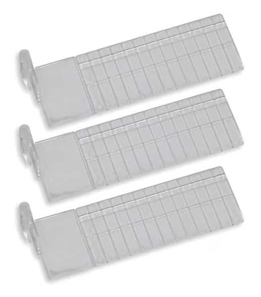 Short Drawer Dividers,2-1/4"H,Clr,PK3, Mfr#: MBA114, METRO