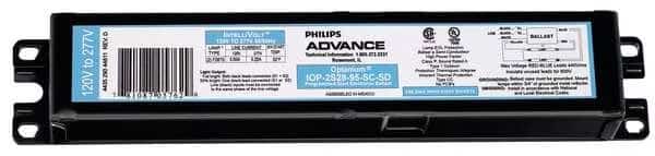 FLUOR Ballast,Dimmable,Programmed,28W, Mfr#: IOP-2S28-115-SC-SD, PHILIPS ADVANCE