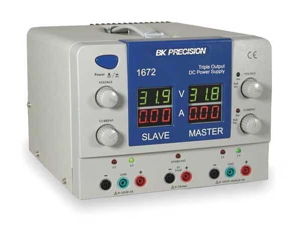 Triple Output DC Supply, 0-32 V DC, 5 V DC