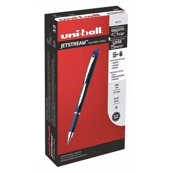 Rollerball Pen, Stick, Medium 0.7 mm, Blue PK12