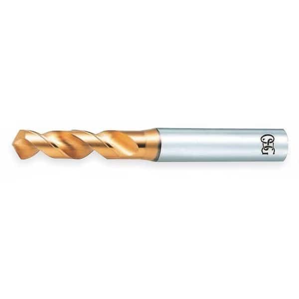 Screw Machine Drill Bit, #40 Size, 130  Degrees Point Angle, High Speed Steel, TiN Finish
