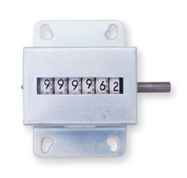 Counter, Mechanical, 6 Digit, RH/TC